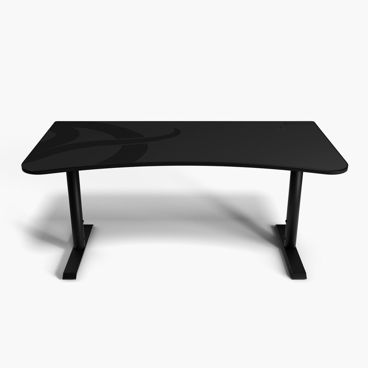 Arozzi Europe Arena Gaming Desk - Large, black, curved, wide legs, great cable management.
